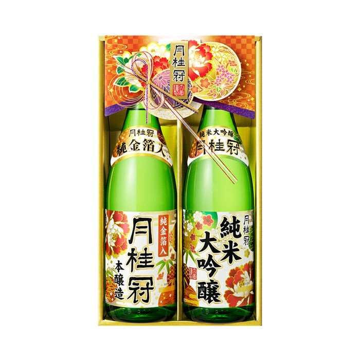 純米大吟醸・本醸造純金箔入セット 1.8L×2本