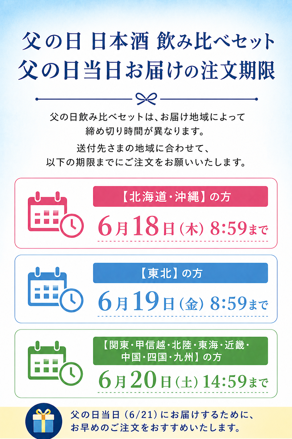 父の日飲み比べセット当日お届け