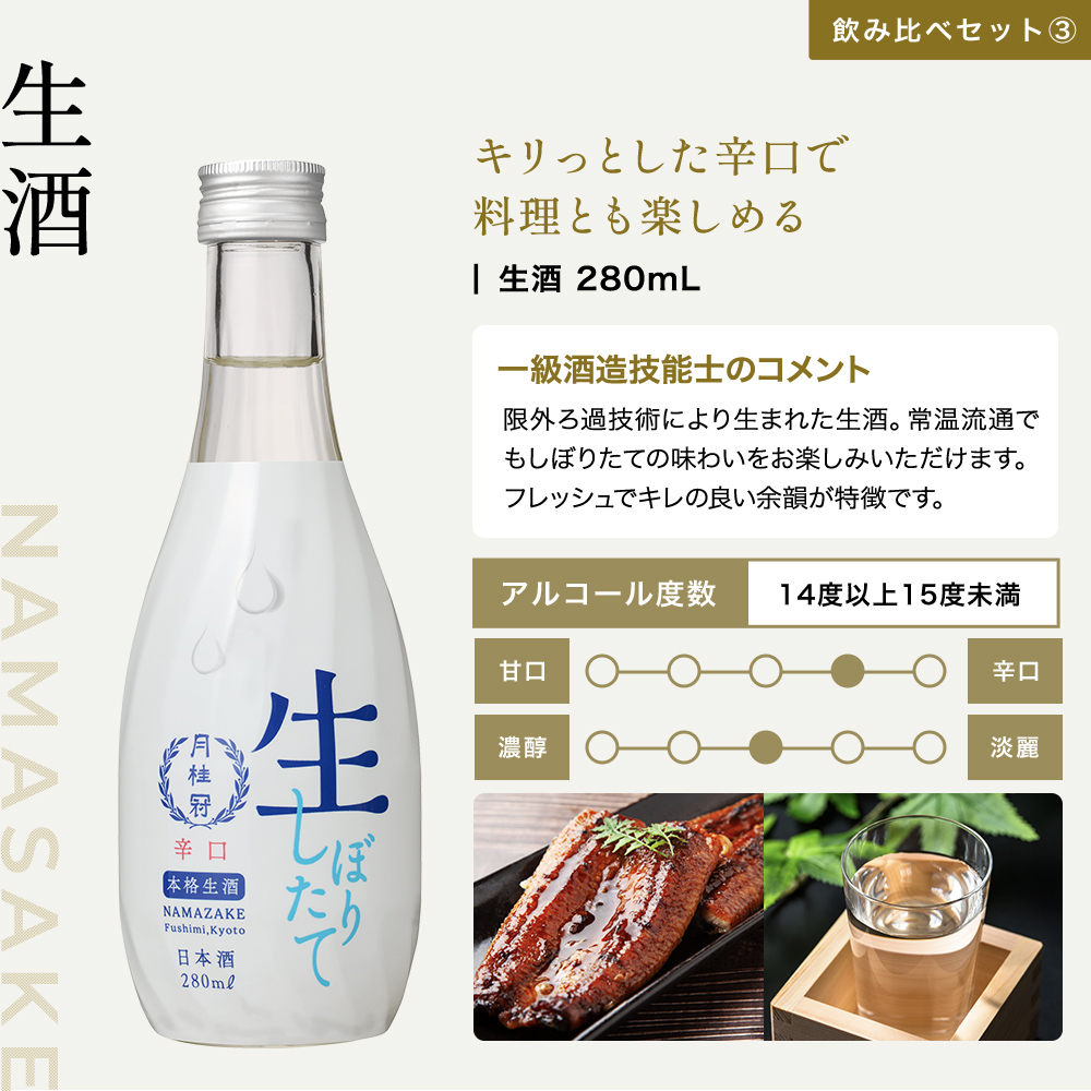 しぼりたて生酒特徴フレッシュでキレの良い余韻